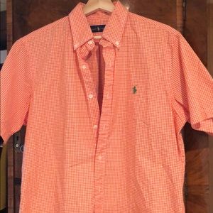 Ralph Lauren Orange Plaid Shirt